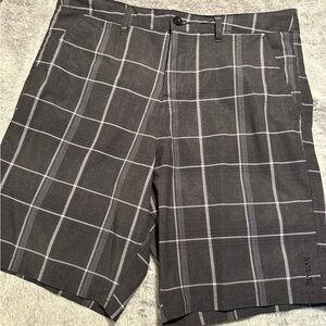 Nautica Charcoal Plaid Men's Shorts
